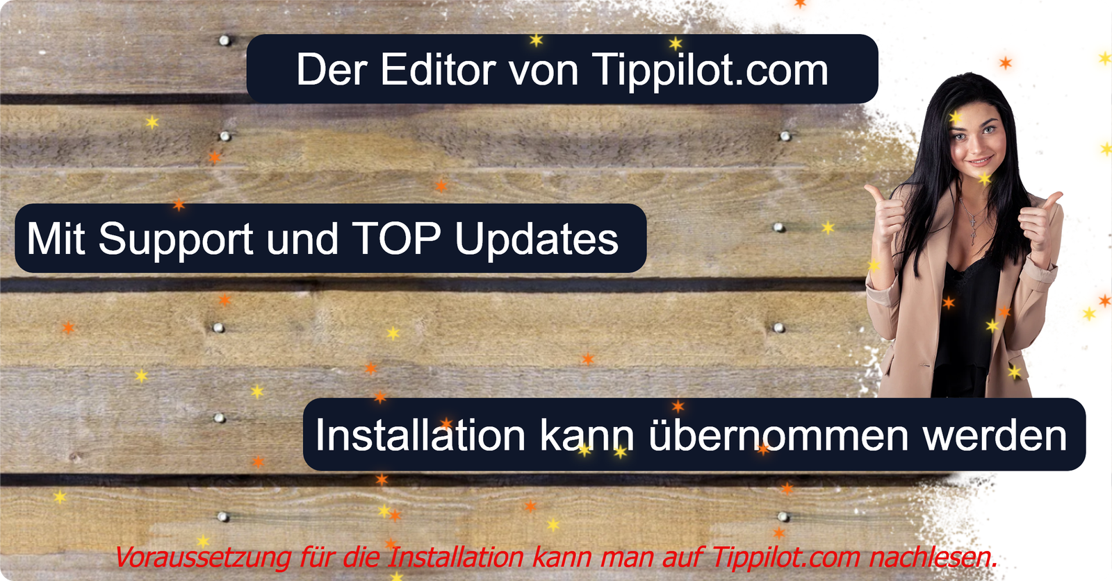 Werbung für Editor.