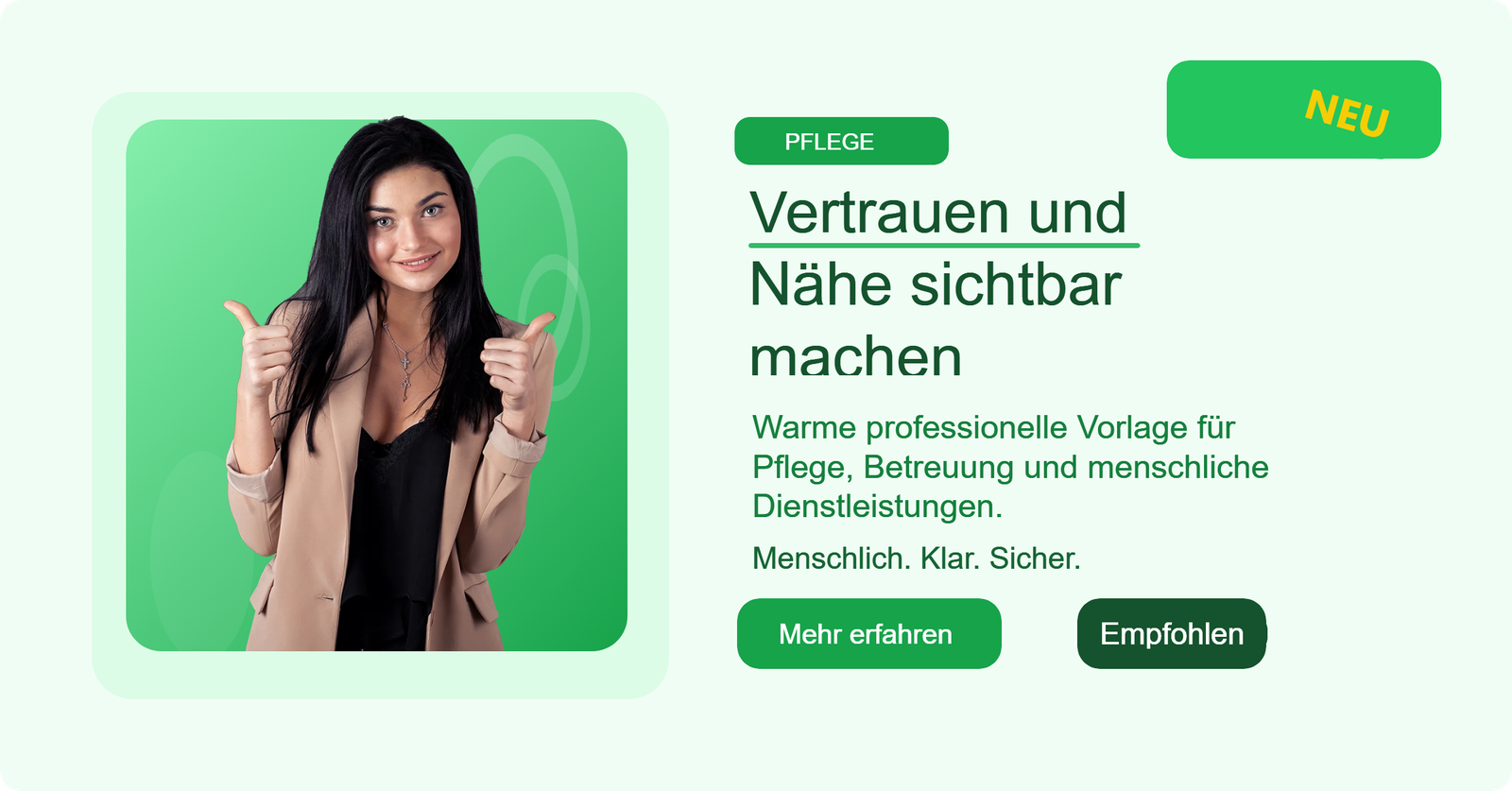 Pflege und Betreuung